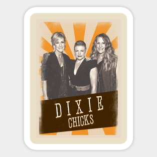 Vintage Aesthetic Dixie Chicks Sticker